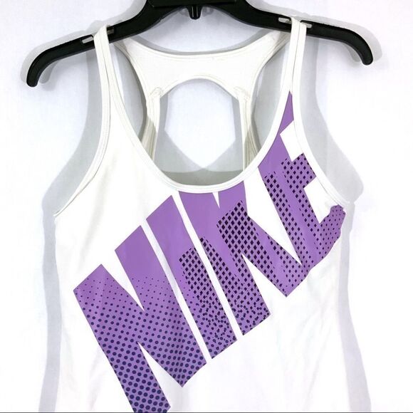 Nike Dry Fit keyhole tank white size M - Picture 2 of 5